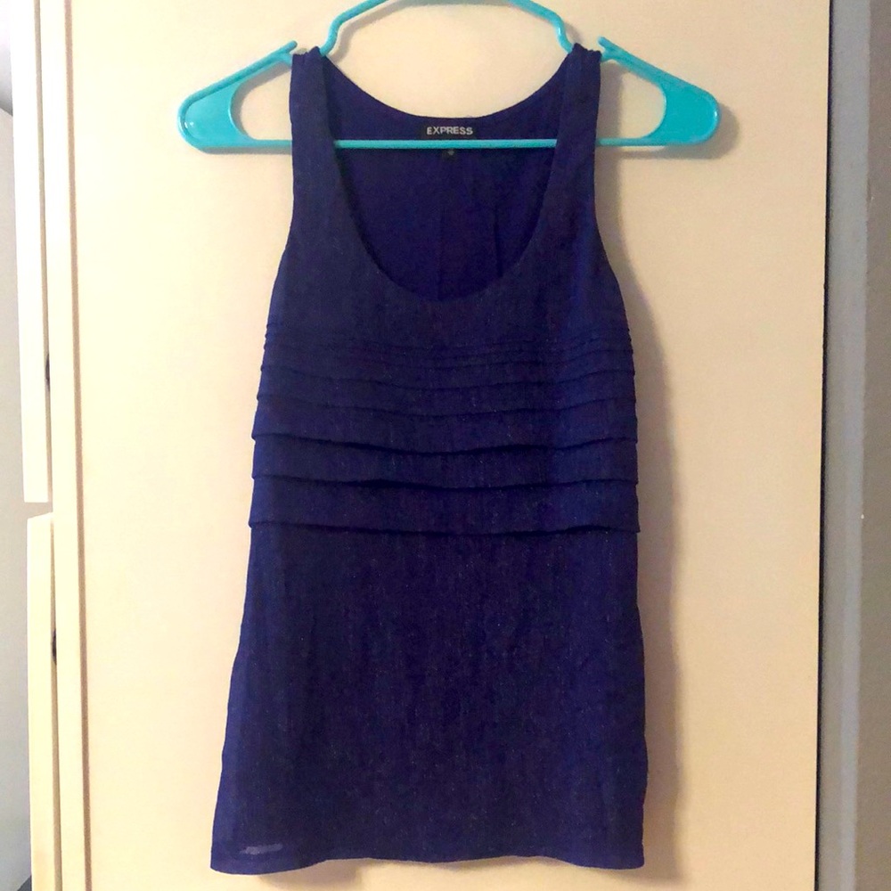 Express XS dark purple tank top